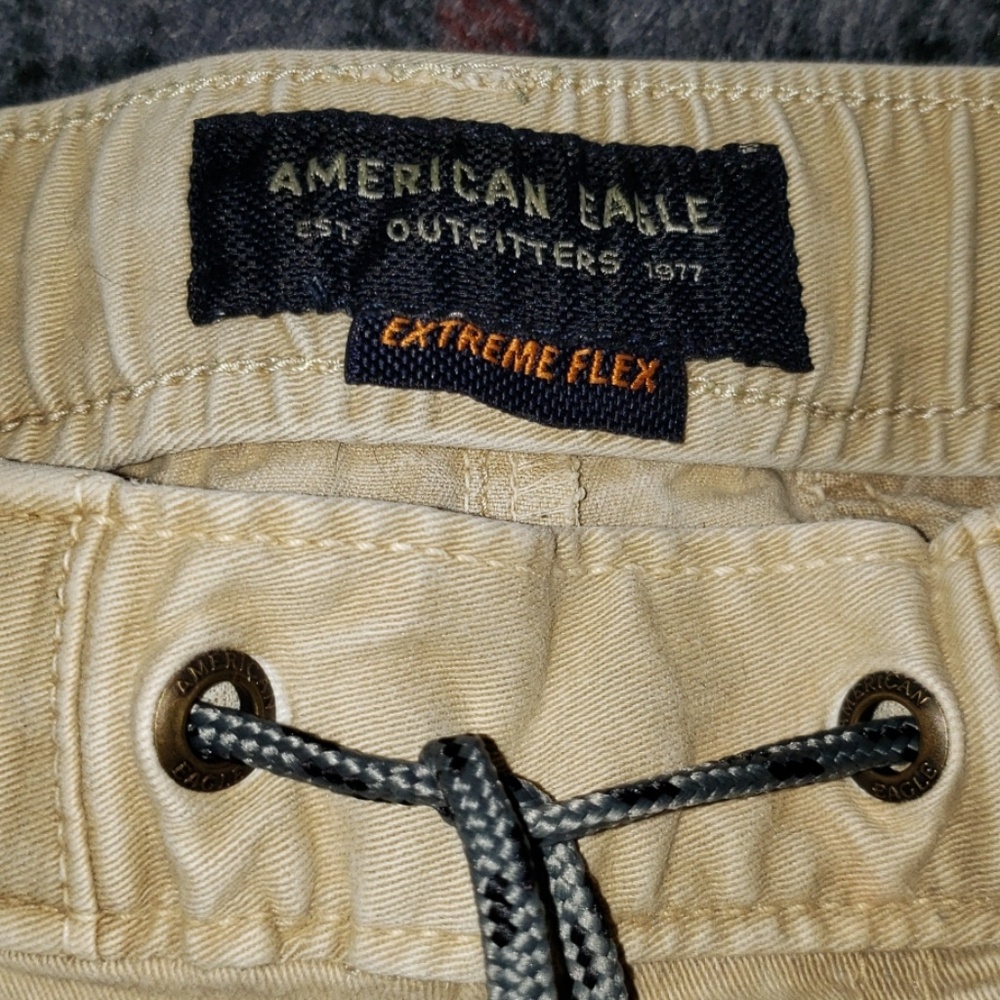 American Eagle Khaki Joggers - Picture 2 of 4